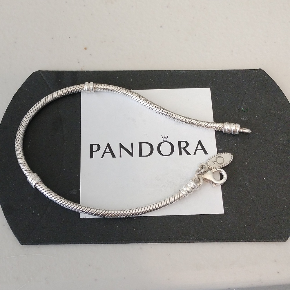 Pandora Serpentine Snake Chain Bracelet with Lobster Clasp 7.0"